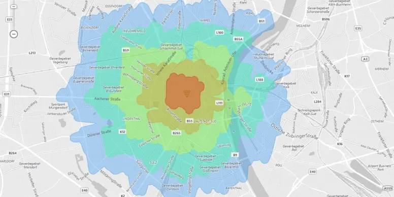 Influence Zone Mapping